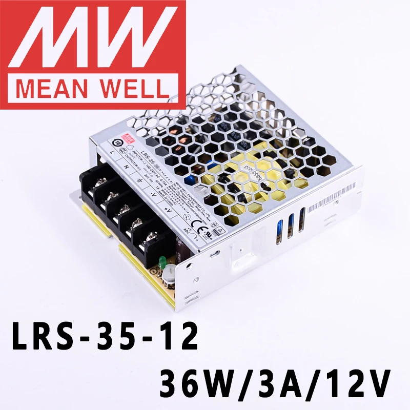 Mean Well LRS-35-12 meanwell 12VDC/3A/36W Single Output Switching Power Supply online store