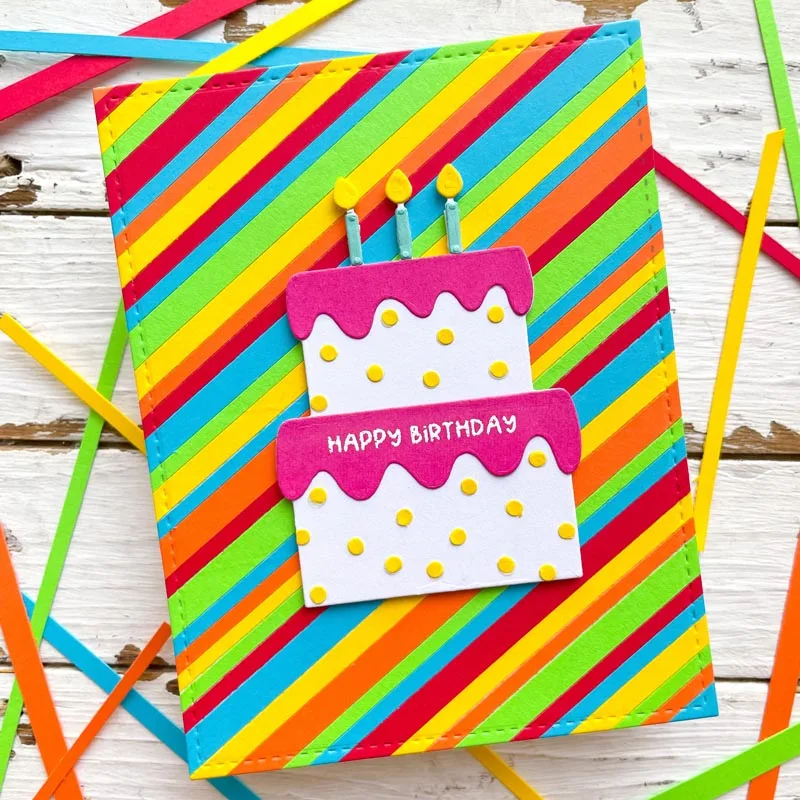 Pop Up Diy Card & Birthday Cake Card Metal Cutting Dies New 2021. Scrapbook Die Cuts Pop Up Card with A Cake Decorative Papercard