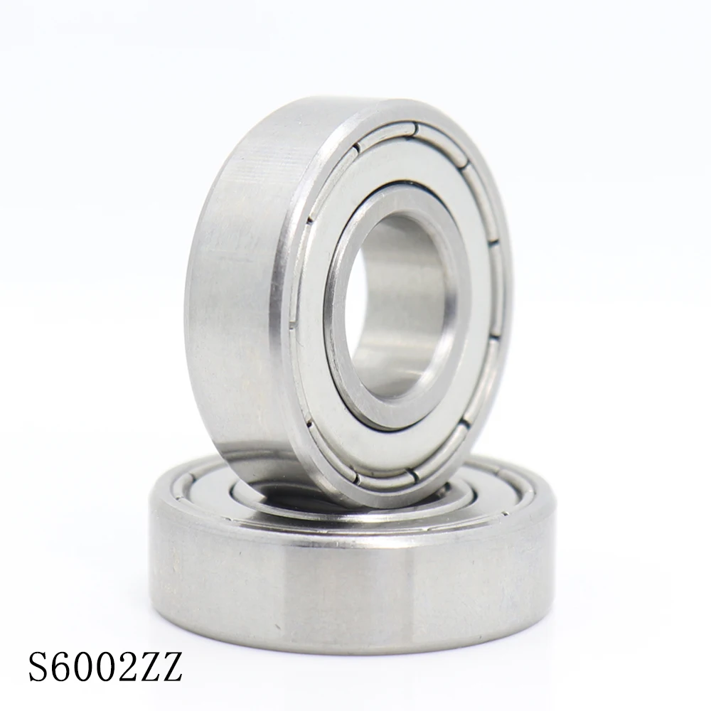 S6002ZZ Bearing 15*32*9 mm ( 10PCS ) ABEC-1 S6002 Z ZZ S 6002 440C Stainless Steel S6002Z Ball Bearings