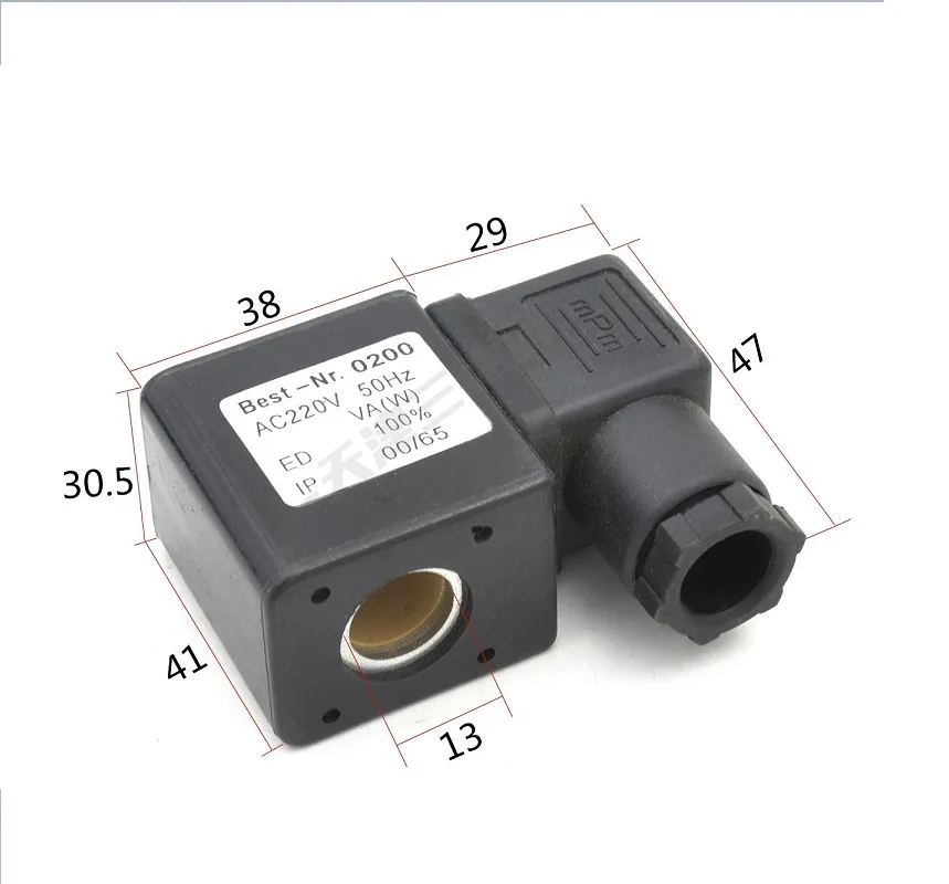 Best-Nr.0200 Pneumatic Solenoid Valve Coil AC220V AC110V AC380V AC36V AC24V DC24V DC12V DIN43650A