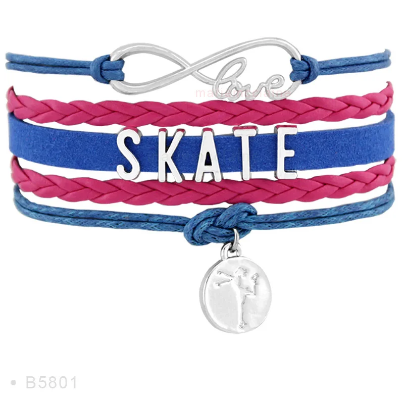 Manufacturer High Quality Fashion Skate Figure Skating Jump Toe Loop Jump Flip Lutz Salchow Axel Bracelets for Women