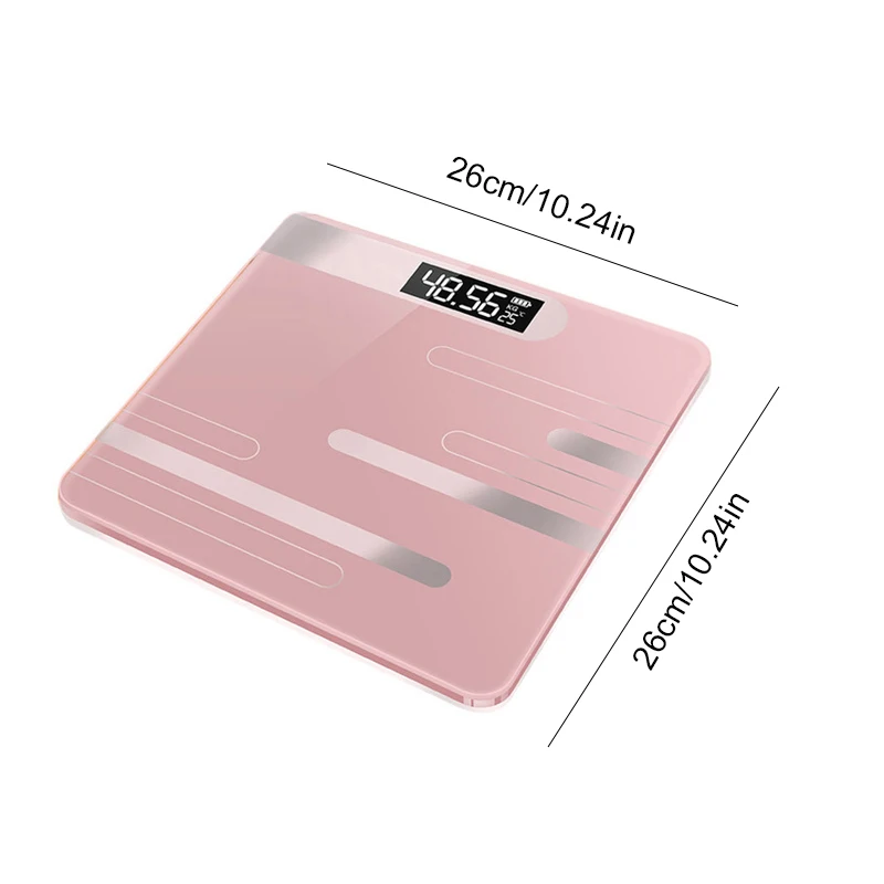 

Bathroom Scales Floor Body Scale Digital Weight Scale Glass Electronic Smart Scales LCD Display Body Weighing Scale