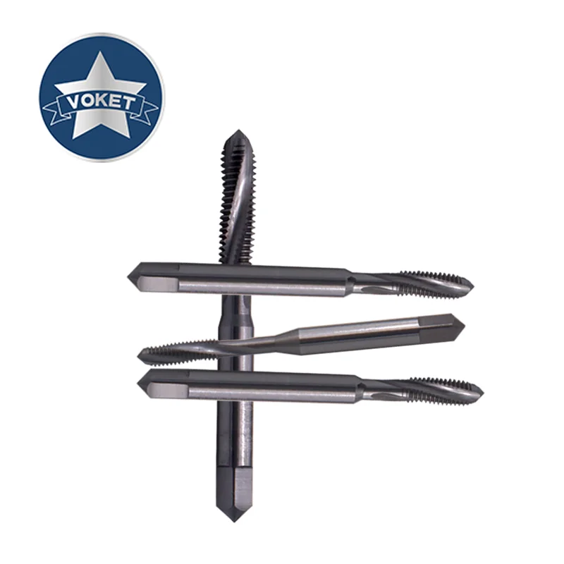 Metric Tungsten Steel Spiral Fluted Tap M2 M2.5 M3 M4 M5 M6 M8 M10 M12 X0.5 X0.7 X0.8 Machine Screw Thread Taps For HRC 55°- 62°