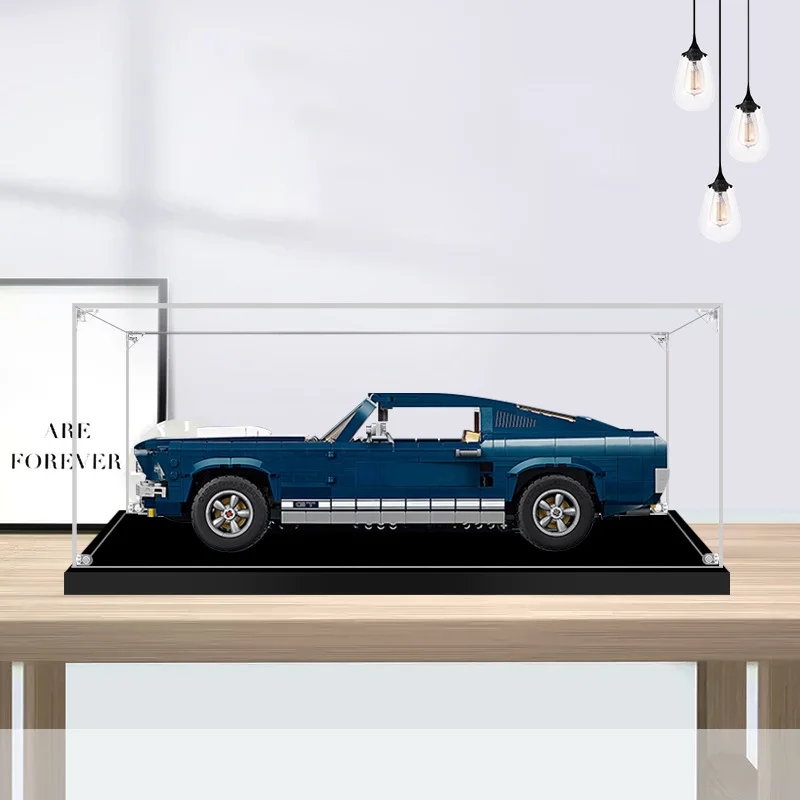 

Acrylic Display Box For 10265 Mustang Dustproof Clear Display Box Showcase Kid‘s Xmas Gift Toys Not Include The Model