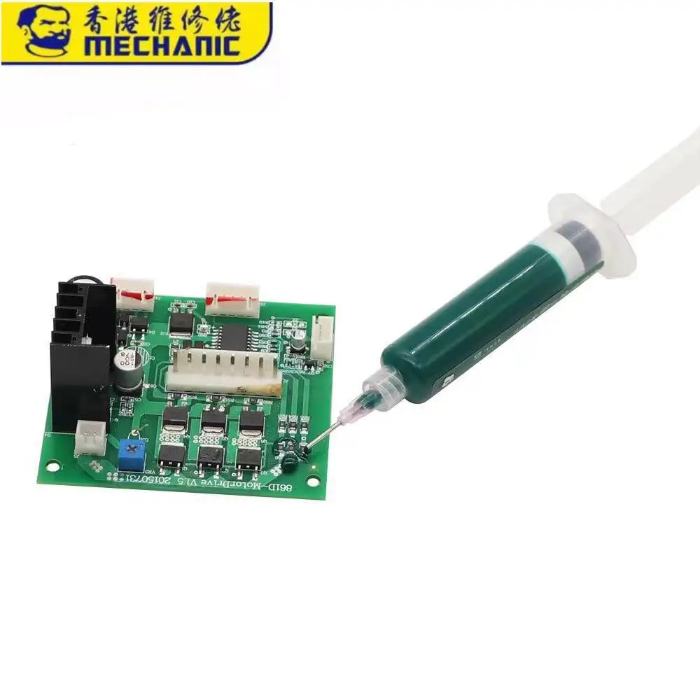 Thợ Cơ Khí Xanh UV Hàn Dán Thông Lượng Dầu Cho PCB BGA Bảng Mạch Cảm Quang Mặt Nạ Loại Mực Bộ Chữa Chống Ăn Mòn Arci