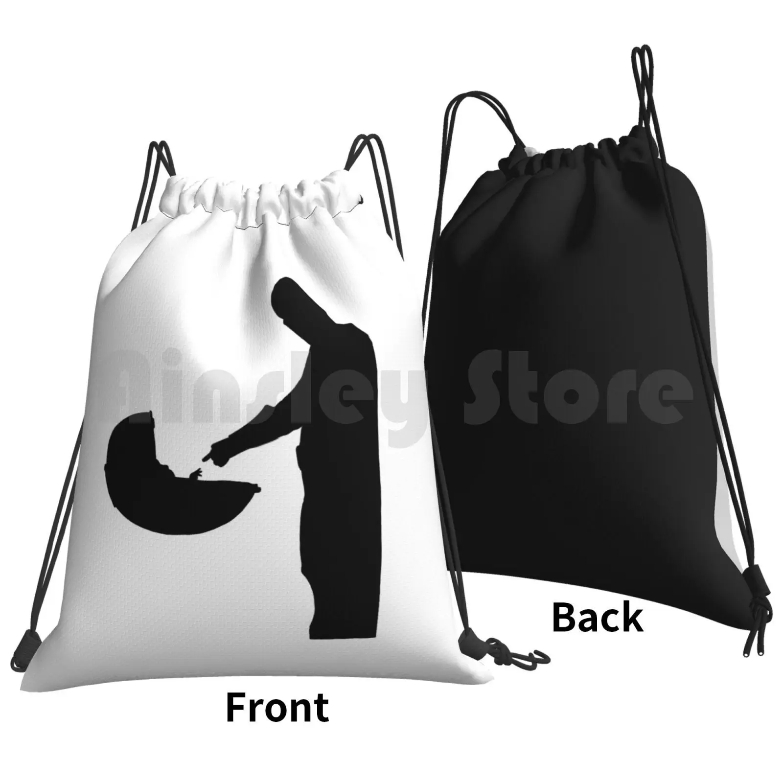 Mando Shadow Backpack Drawstring Bag Riding Climbing Gym Movies