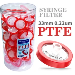 Syringe Filters PTFE RC 1.0/0.22/0.45μm,13/25/33mm Diameter,20 50 Pcs syringe filters by Ks-Tek