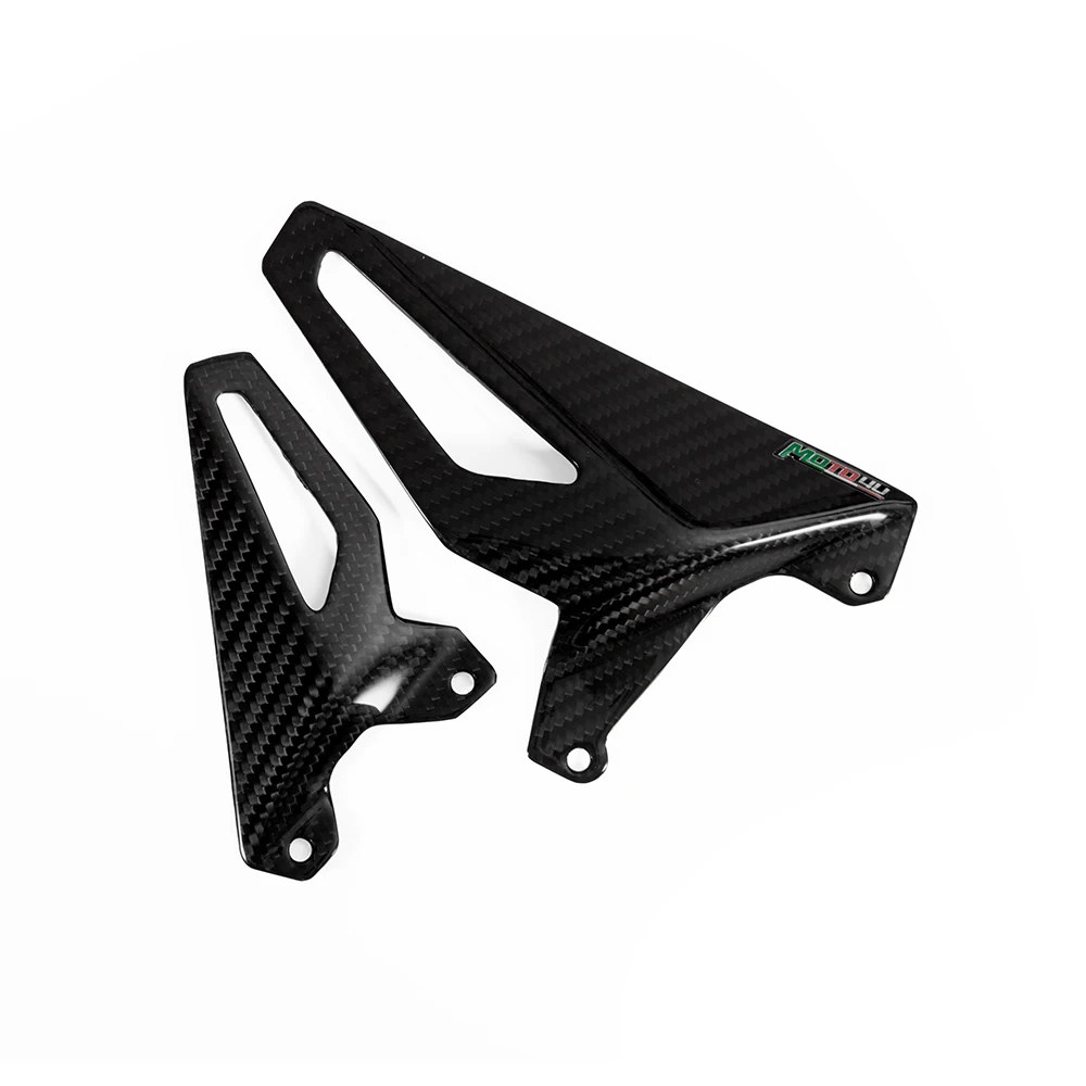 Heel Plate Footpeg Carbon Fiber For Ducati Panigale V4 V4S Streetfighter V4 V4S V2 2018 2019 2020 Rearset Guard