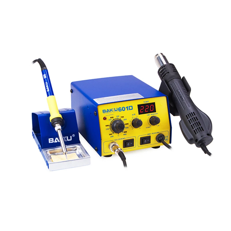 Soldering Station Telephone Hot Air Patch Rework Station BK-601D LED Digital Display Solder Gun BGA to Rework Station