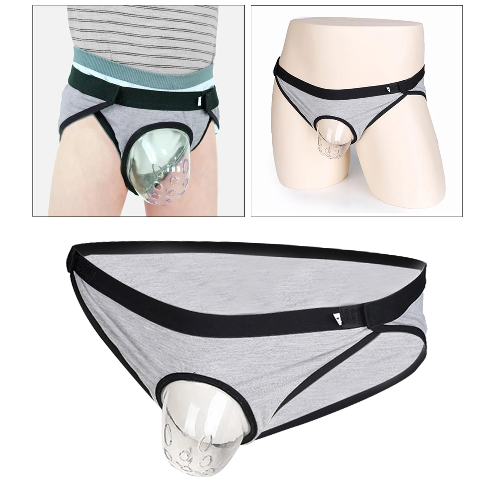 Soft Cotton Protective Underwear Underpants Cover for Phimosis Circumcision Groin Guard Underwear adult Kids Child Breathable