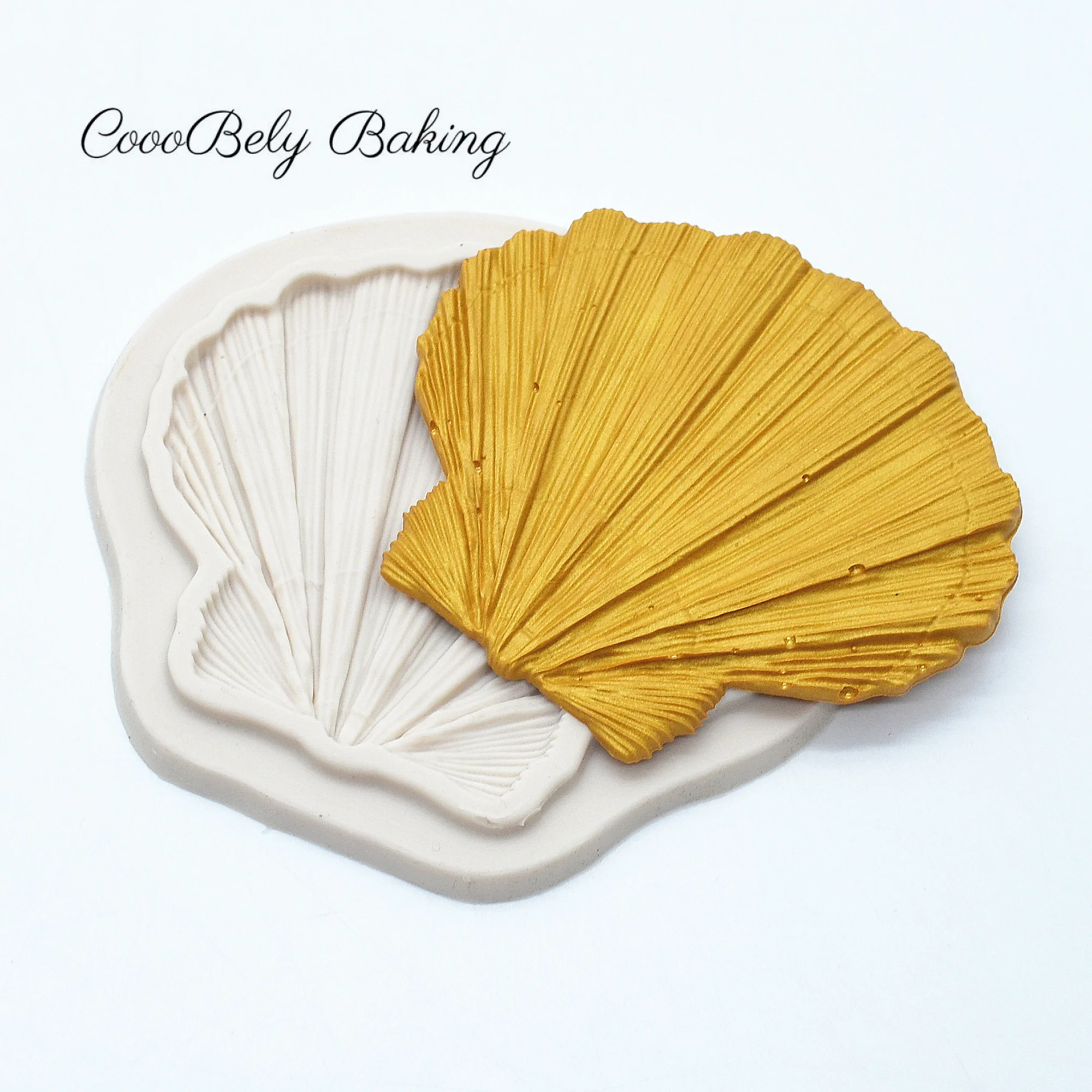 Shell DIY Fondant Cake Decorating Tools Seashells Cupcake Chocolate Wedding Cake Border Silicone Molds Kitchen Baking Moulds