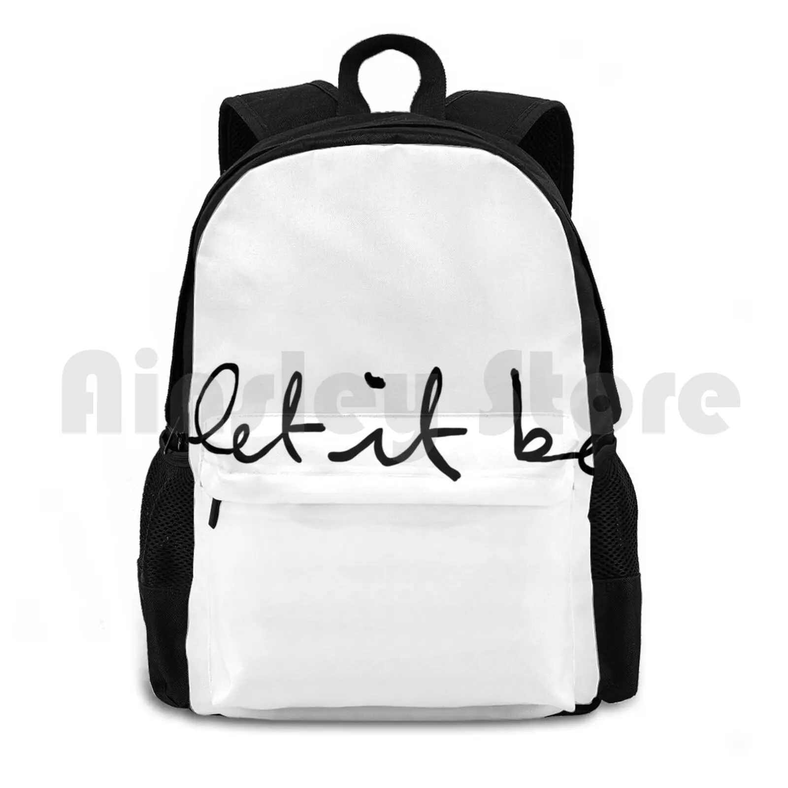 There Will Be An Answer Outdoor Hiking Backpack Waterproof Camping Travel The Music Lyrics Handwriting