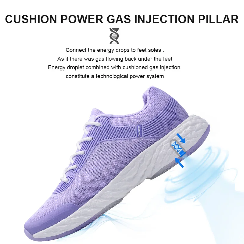 ONEMIX White Sneakers Running Shoes For Women High-tech Sports Shoes Rebound Soft Outsole Women Platform Marathon Running Shoes