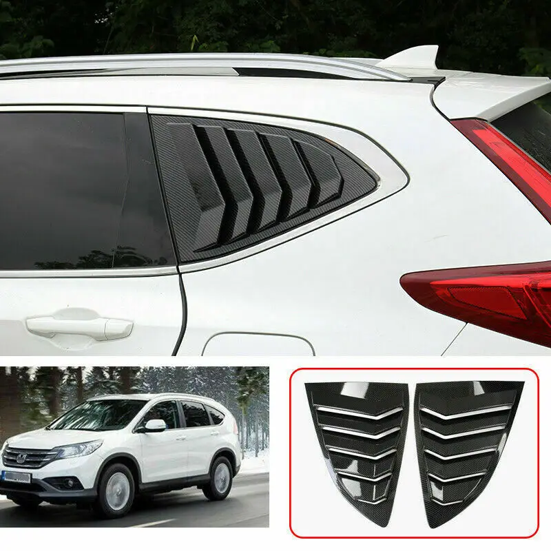 

For Honda CRV CR-V 2017-2020 Carbon Look Side Vent Window Scoop Louver Moulding Cover Trim Car Accessories 2Pcs