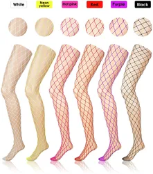 Fashion Women Sexy Slim Fishnet pattern Pantyhose Female Club Party hollow out Black Tights fishnet Stockings Hot Mesh Pantyhose