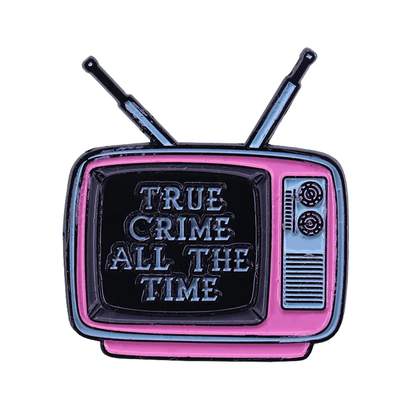 

SSDGM MFM retro TV Enamel Pin cute true crime lovers Gift