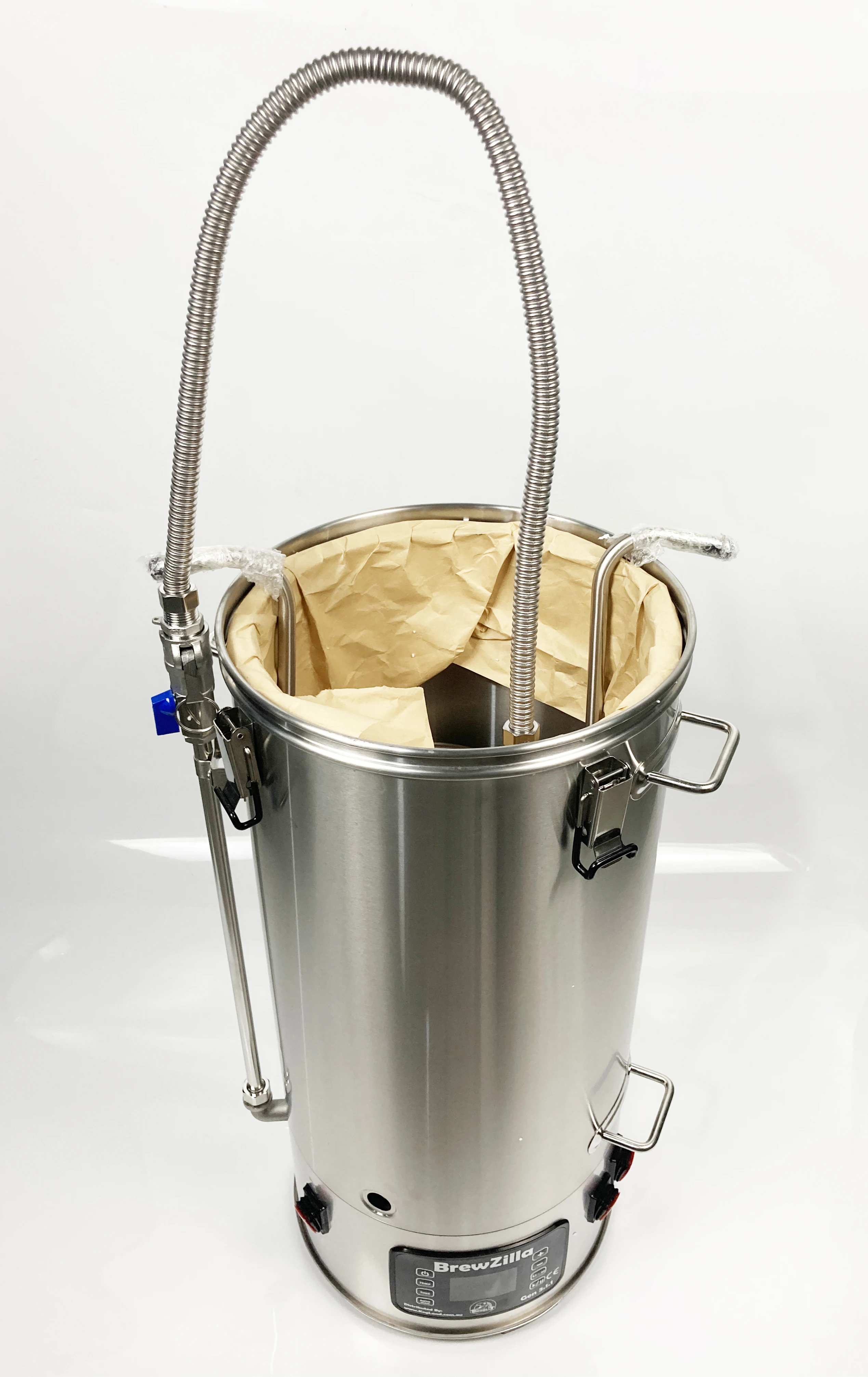 KegLand braccio Flexi inossidabile 80cm con accessorio per macchina per la produzione di birra con dado esagonale da 1/2 pollice