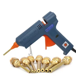 150W Hot Melt Glue Gun Adjustable Temperature Long Copper  Nozzle Heater Muzzle Diameter 11mm Glue Stick Craft Repair Tool