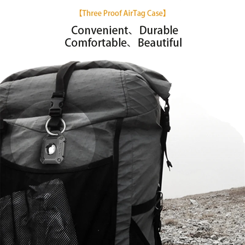 New TPU Apple Airtag Case Armor Shockproof Sleeve For Airtag Location Tracker Airtag Keychain Anti-lost Shell Protective Cover