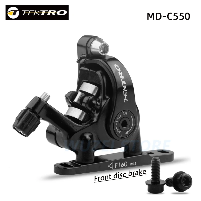 TEKTRO MD-C550 Road Bike Dual Piston cable Caliper Front/Rear TR160-52 rotor Alloy Mechanical Disc Double Brakes Bicycle parts