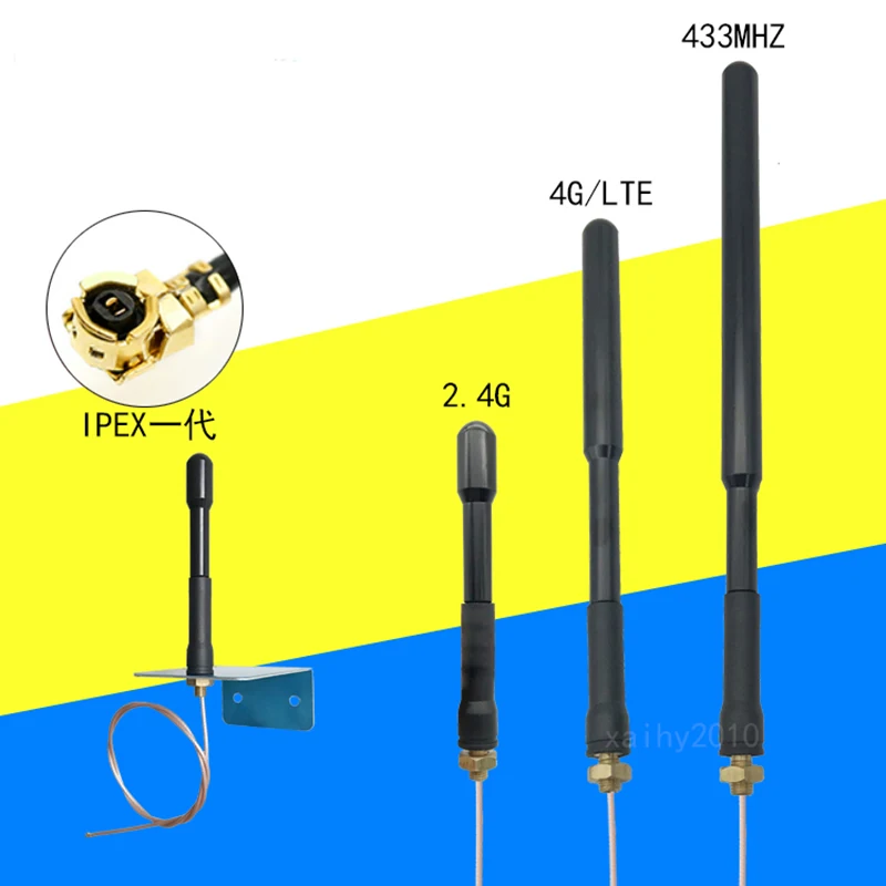 GSM 2.4G 3G 4G 433M 470MHZ Full Band Cabinet Antenna Bracket IPEX Connector High Gain 35dbi Digital Transmission DTU Module