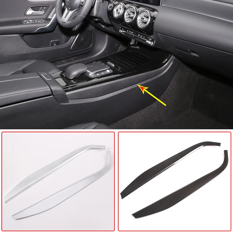 

Car Center Console Gears Side Decoration Strips ABS For Mercedes Benz A Class W177 A180 A200 CLA C117 260 2019-2020 Accessories