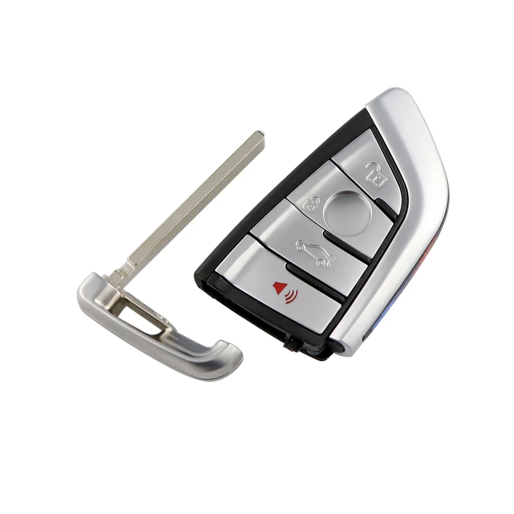 YIQIXIN Remote Smart Card Key 3/4 pulsanti Shell Case per BMW 1 2 3 4 5 6 7 Series X1 X3 X5 X6 X5M X6M F Class Fob Insert Blade