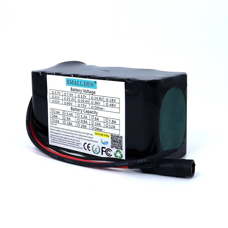SMALLDEN 24V 10Ah 7S3P 18650แบตเตอรี่ชาร์จได้29.4Vไฟฟ้าจักรยานMoped Li-Ionแบตเตอรี่15A BMS Protection