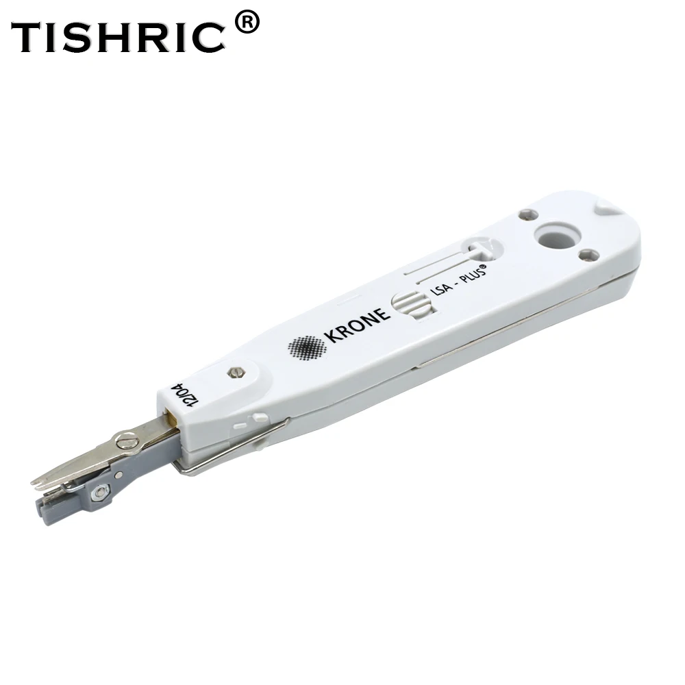 TISHRIC Professional Krone RJ45 Crimper Lsa-plus Network Kit Telecom Phone Wire Cable RJ11 Optical Punch Down Crimping Tool