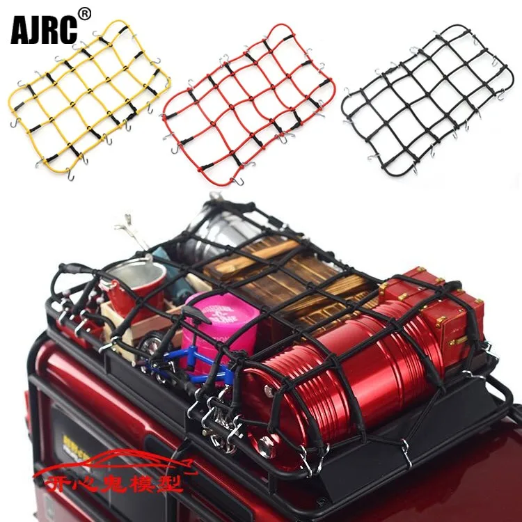 

Rc Car Accessories 6 Colors Elastic Luggage Net For 1/10 Rc Crawler Scx10 90046 Tamiya Cc01 D90 Trax Trx4 Yikong Rgt