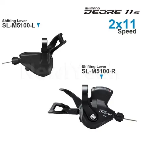 SHIMANO DEORE SL-M5100 그룹 세트, 좌우 변속 레버 포함, M5100, 2x11 스피드 시프터, 2x0/11 스피드 오리지널