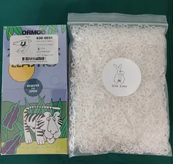 ORMCO Z-pak Elastics Dental Orthodontic Elastic Ties Clear Retainer Invisable Aligner 3.5OZ 3/16” Rabbit ZOO Bands 5000Pis