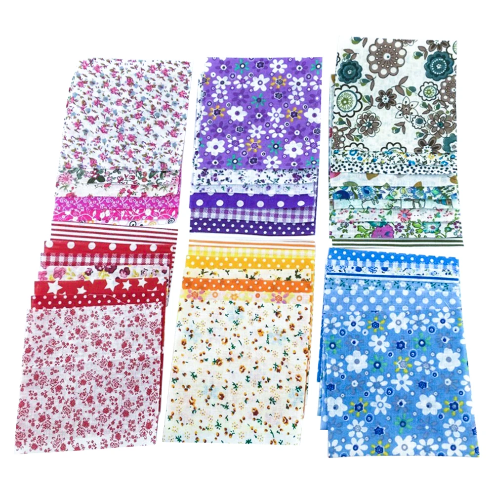 Booksew 100% Cotton Fabric Patchworks 120 PCS/lot 30 Styles Quilting Meter Sewing Toys Fat Quarter Mini Charm Pack 5cmX 5cm