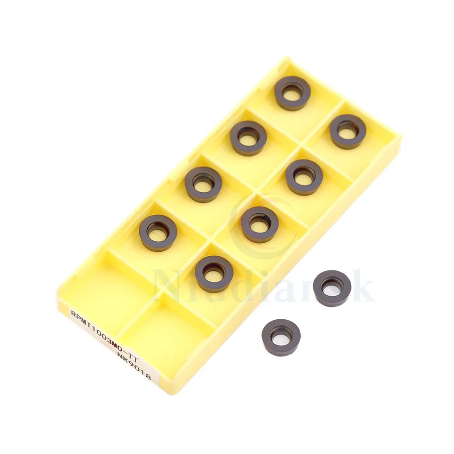 Il carburo della fresa NK9018 di RPMT1003MO-TT inserisce gli utensili da taglio del tornio di CNC utensile di tornitura di fresatura RPMT1003, per acciaio inossidabile