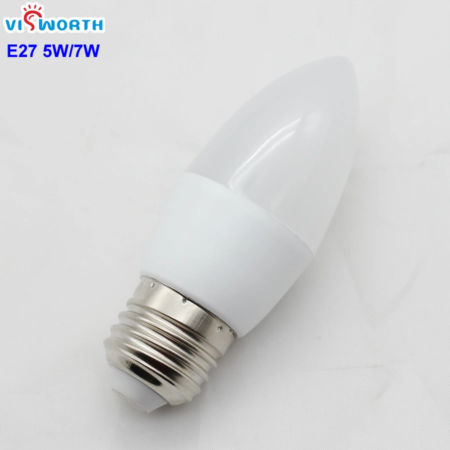 Led Candle Light 3W 5W 7W Save Energy Chandlier Crystal Lamp Ampoule Bombillas E14 E27 AC 110V 220V Warm Cold White Cob Led Bulb