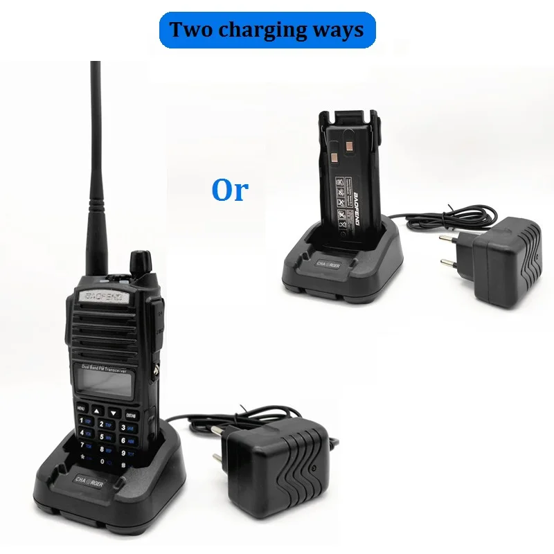 Walkie Talkie 2PCS Baofeng uv 82 8w Ham Radio Stations hf Transceiver Radio Scanner UV-82 Plus Amateur for Hunting UV82 vhf uhf