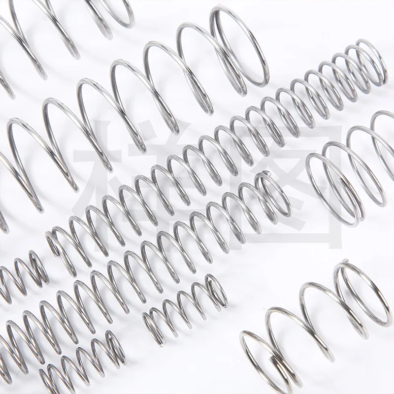 Stainless Steel Compression Spring Wire Diameter 0.2mm 0.3mm  0.4mm 304 SUS Shock Absorbing Pressure Return Compressed Springs