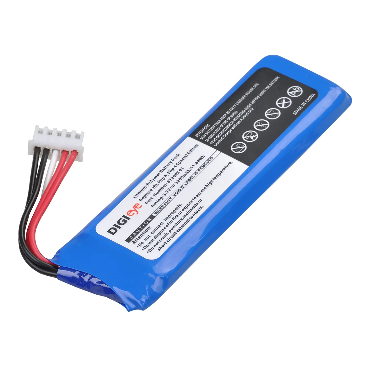 3200mAh GSP872693 01 Replacement Battery for JBL Flip 4, Flip 4 Special Edition Speaker