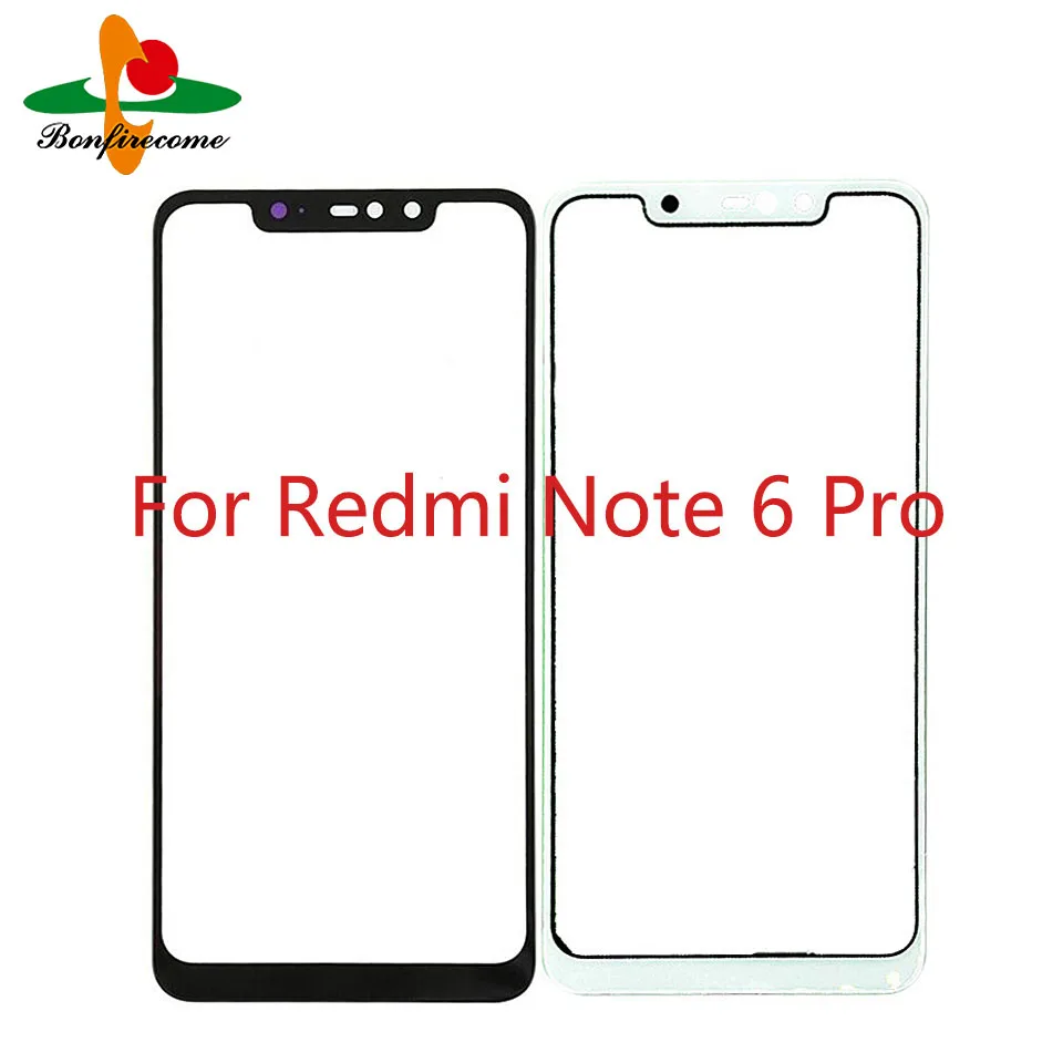 For Xiaomi Redmi Note 6 Pro  Note6 Pro Touch Screen Panel Front Outer Glass Lens Replace Parts