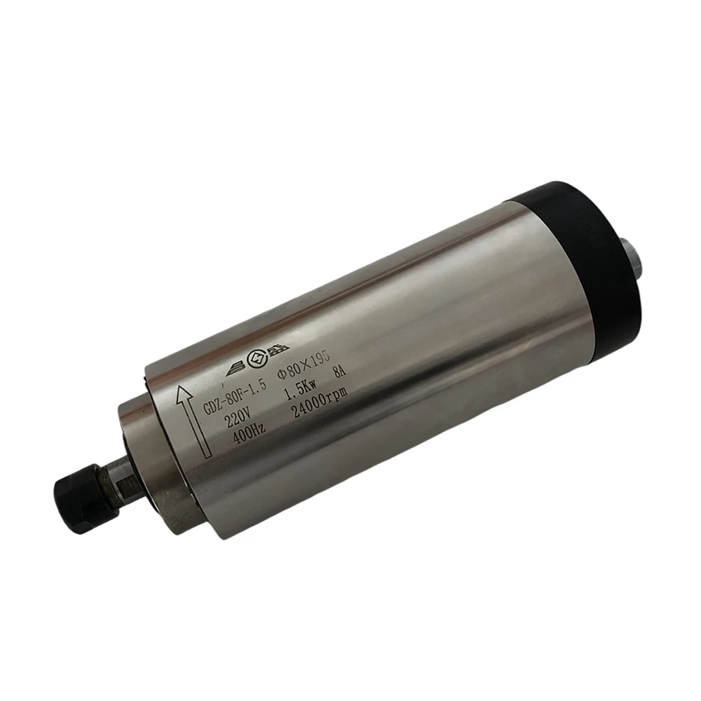 Silnik wrzeciona CNC 800W 1.5KW 2.2KW 220V Chłodzona powietrzem maszyna grawerująca 65mm 80mm Wał osi Z 1500W 2200W ER11 ER16 ER20 Uchwyt wiertarski