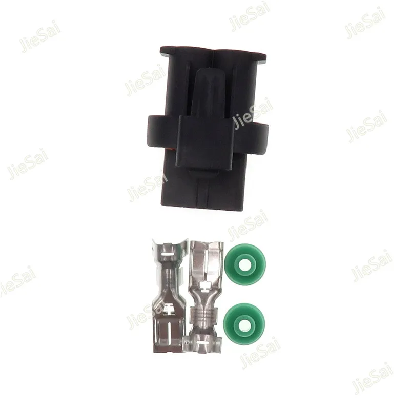 2 Pin 1544361-1 Car Electronic Fan Plug Automotive Connector With Pins And Seals For Peugeot Citroen