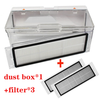 Dust Box Repalcement For Xiaomi Robot 2st Generation Roborock S55 S51 S50 Vacuum Sweeper Hepa Filter Spare Part Accessories