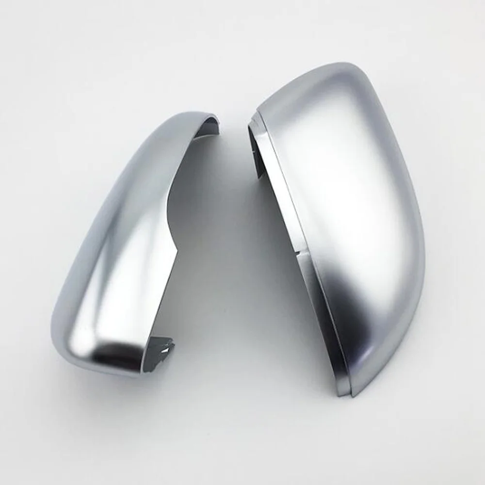 Car Mirror Cover For VW Golf MK6 VI 6 Touran 2011-2015 Matte Chrome Silver Rearview Mirror Cover Protection Cap Car Styling