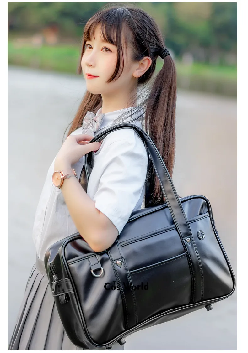 Japanese JK Uniform School Students Bag Anime Shoulder Book Commuter Bags Women Handbag