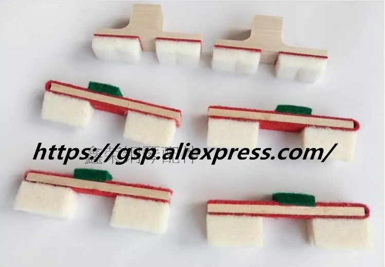 

6pcs piano tuning maintenance tools and accessories are slotted, flat plate, triangle, felt sound-stopper