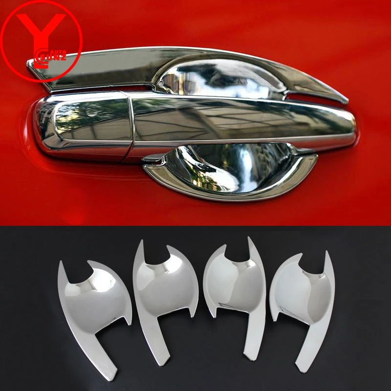 Door Handle Insert For MITSUBISHI PAJERO Montero SPORT 2015 2016 2017 2018 2019 2020 2021 Chrome Car Styling Accessories YCSUNZ