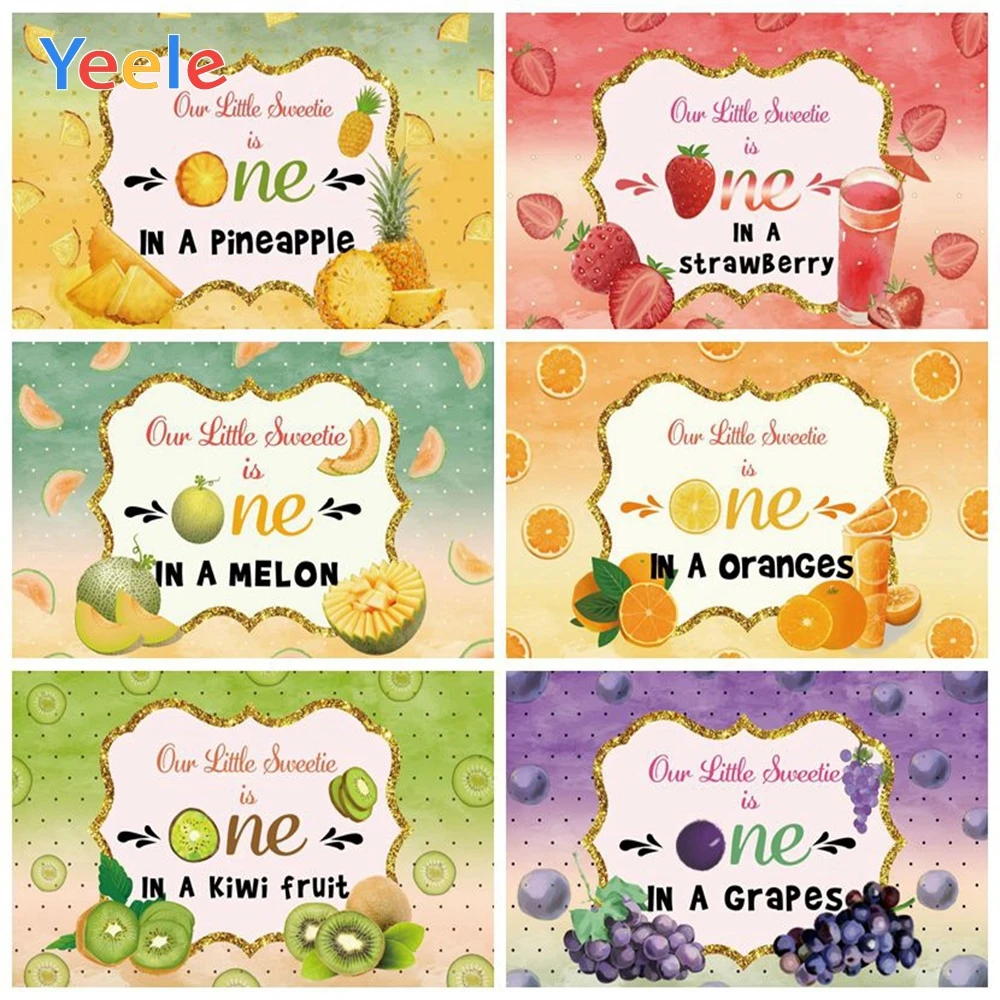 خلفية تصوير فوتوغرافي من الفينيل للطفل ، خلفية الأميرة ، استوديو الصور ، خلفية التصوير الفوتوغرافي ، كعكة الفاكهة الملونة ، حفلة عيد الميلاد الأول