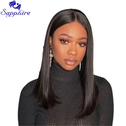 Perruque Lace Front Wig brésilienne naturelle, cheveux humains, avec naissance des cheveux naturelle, 13x6