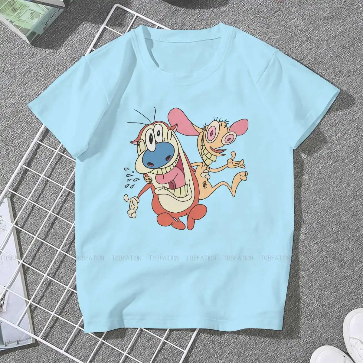 Funny and Cute 5XL TShirt for Girl The Ren Stimpy Show Comedy Fantasy New Design Gift Clothes  T Shirt Stuff Hot Sale