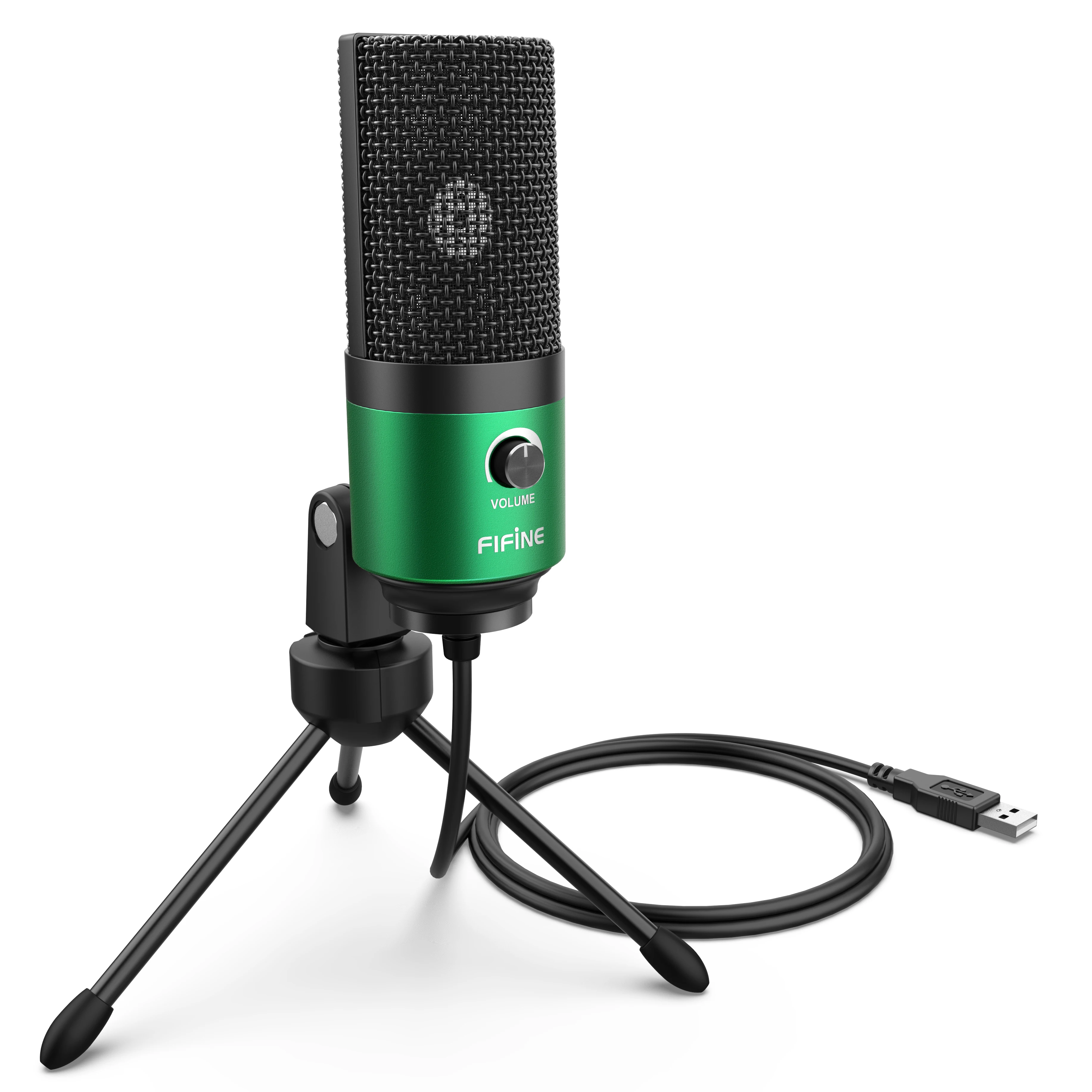 Fifine Metal USB Condenser Recording Microphone For Laptop Windows